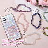 HOBBIESAY 6Pcs 6 Styles Gemstone Chip Mobile Phone Lanyard Wrist Strap AJEW-HY0001-23-4