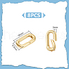 Unicraftale 8Pcs Brass Spring Gate Rings FIND-UN0003-20G-3