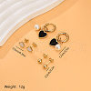 3 Pairs Elegant Stainless Steel Earring Sets OF1161-3-2