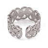 304 Stainless Steel Cuff Rings RJEW-G285-77P-3