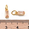 Brass Micro Pave Cubic Zirconia Charms ZIRC-F111-03G-11-3