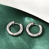 202 Stainless Steel Polishing Hoop Earrings EJEW-M106-02P-08-1
