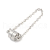 Rack Plating Brass Magnetic Clasps KK-A224-22P-1
