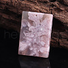 Natural Cherry Blossom Agate Pendants PW-WG30719-08-1