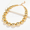 Acrylic Round Faceted Graduated Beaded Necklaces for Women FS-WG1AEEC-02-1