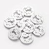 Non-Tarnish 201 Stainless Steel Kitten Pendants STAS-S105-T469-1