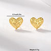 Delicate S925 Sterling Silver Heart Stud Earrings LU2165-2-2