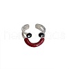 Alloy Smiling Face Cuff Rings FS-WG46EE5-01-6