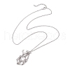 3Pcs 3 Styles 304 Stainless Steel Macrame Pouch Empty Stone Holder Necklace Making NJEW-JN05253-5