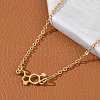 304 Stainless Steel Chemical Symbol Pendant Necklaces NJEW-Z073-03G-04-3