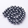 Non-Magnetic Synthetic Hematite Beads Strands X-G-H1623-10mm-1-2