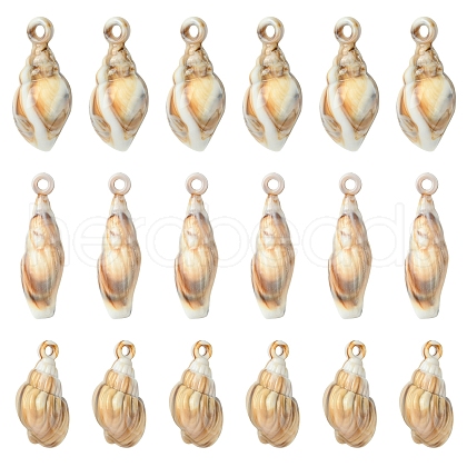 30Pcs 3 Styles Opaque Acrylic Pendants OACR-FS0001-78-1
