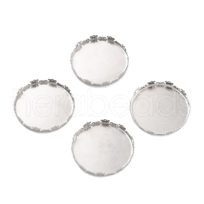Non-Tarnish 316 Surgical Stainless Steel Cabochon Tray Settings STAS-I187-05A-P-1