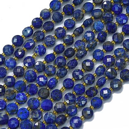 Dyed Natural Lapis Lazuli Beads Strands G-K389-B03-01-1