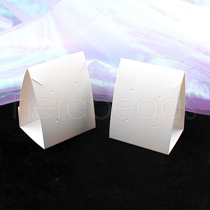 Foldable Paper Jewelry Display Cards for Earrings and Necklaces CDIS-TAC0001-03B-1