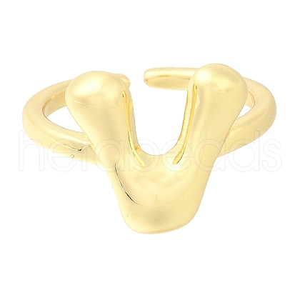 Rack Plating Brass Open Cuff Rings RJEW-S394-01G-V-1
