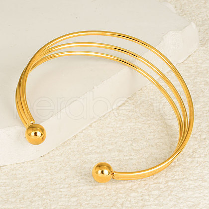 304 Stainless Steel Cuff Bangles ID4406-2-1