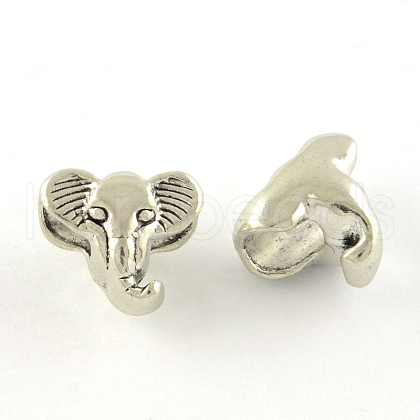 Tibetan Style Alloy European Beads TIBE-Q050-121AS-LF-1