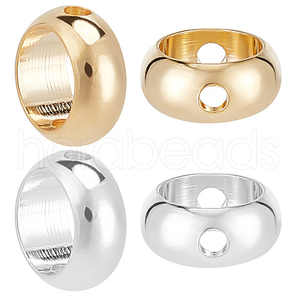 CREATCABIN 52Pcs 2 Colors Brass Beads Frames KK-CN0001-73-1