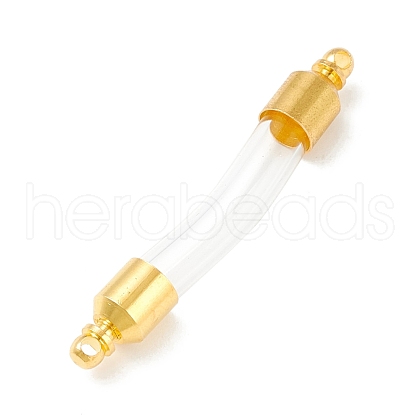 Transparent Glass Vial Pendant Normal Link Connectors GLAA-D004-01G-02-1