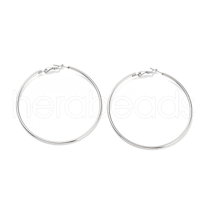 Non-Tarnish Ring 304 Stainless Steel Hoop Earrings for Women Men EJEW-B049-02G-P-1