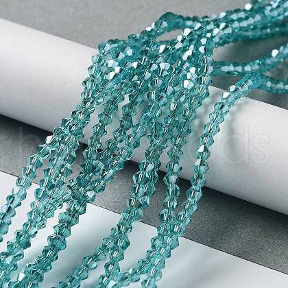 Electroplate Glass Beads Strands EGLA-J026-3mm-H09-1