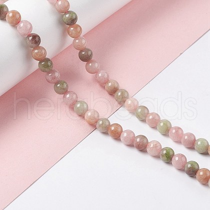Natural White Jade Imitation YanYuan Agate Beads Strands G-I334-03A-1