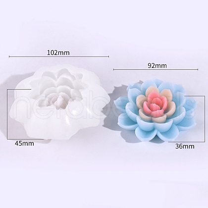 3D Lotus DIY Silicone Candle Molds PW-WG61918-03-1