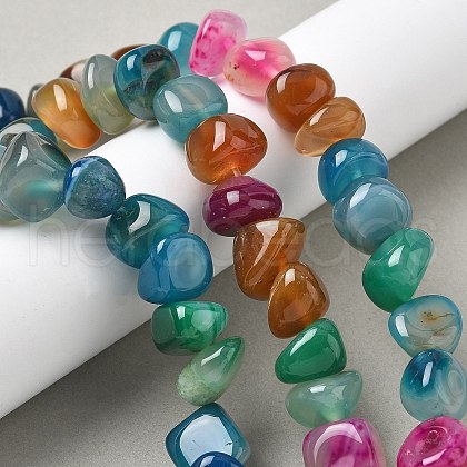 Natural Agate Beads Strands G-H295-B01-16-1