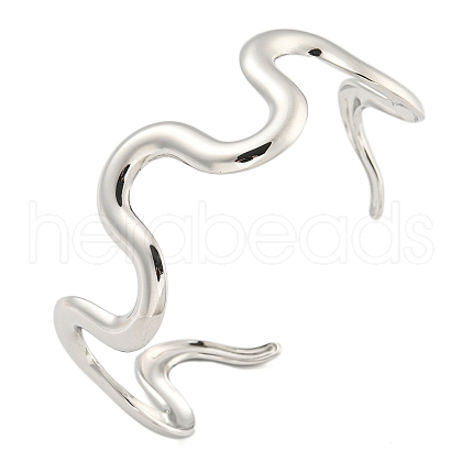 Non-Tarnish 304 Stainless Steel Open Cuff Bangles BJEW-Z065-04P-1