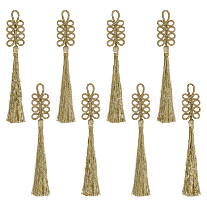 SUPERFINDINGS 8Pcs Nylon Knot Tassel Pendant Decoration AJEW-FH0005-38-1