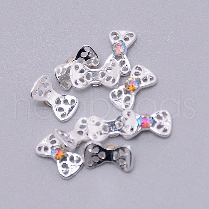 Alloy Rhinestone Cabochons MRMJ-WH0068-41A-03S-1
