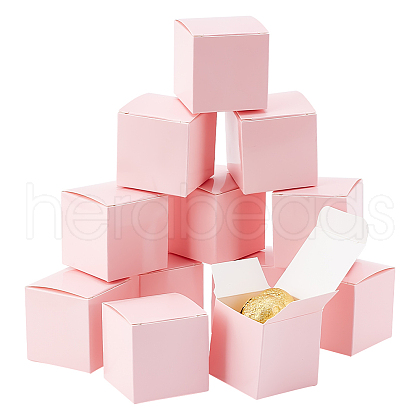 Square Kraft Paper Necklace Earring Storage Gift Boxes CON-WH0095-90B-01-1