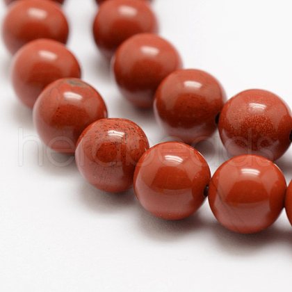 Natural Red Jasper Beads Strands X-G-E375-4mm-02-1