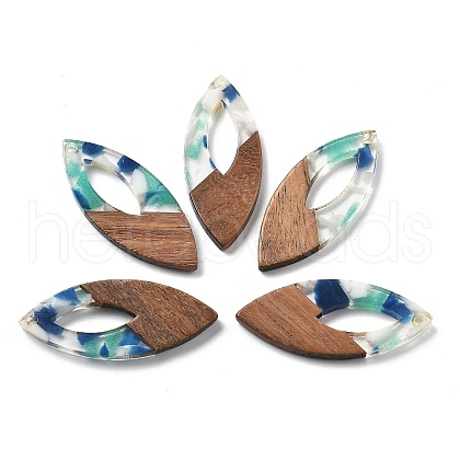 Resin and Walnut Pendants FIND-R051-12G-1