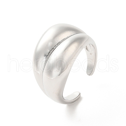 Brass Open Cuff Rings RJEW-P098-10P-1