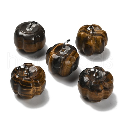 Natural Tiger Eye Bell Pepper Figurines G-Q190-02P-05-1