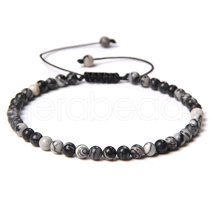 Adjustable Women's Netstone Beaded Bracelet CN3407-7-1