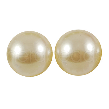 ABS Plastic Imitation Pearl Cabochons SACR-S738-2.5mm-Z24-1