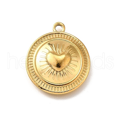 304 Stainless Steel Pendants STAS-C122-09G-1