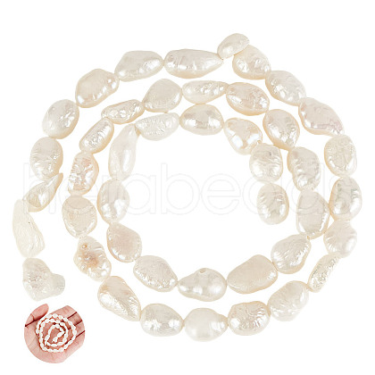 GOMAKERER 1 Strand Natural Cultured Freshwater Pearl Beads Strands PEAR-GO0001-24-1
