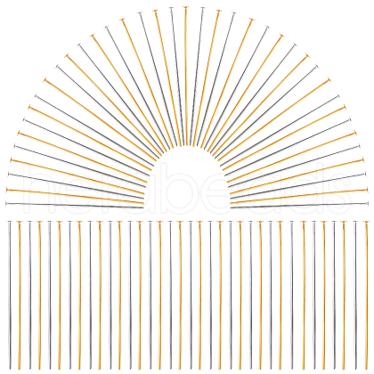 SOFPLATE 600Pcs 2 Colors Jewelry Findings KK-SP0001-72C-1