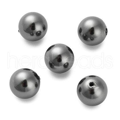 Baking Painted Pearlized Glass Pearl Round Beads HY-Q001-02A-05-1