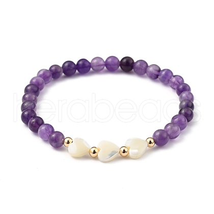 Stretch Beaded Bracelets BJEW-JB05403-04-1