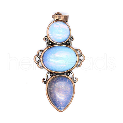 Retro Opalite Pendants PW-WG7292F-09-1
