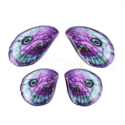 Epoxy Resin Pendants RESI-N045-04B-1