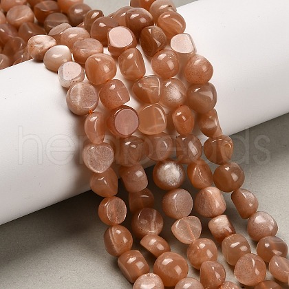 Natural Sunstone Beads Strands G-P568-C19-01-1