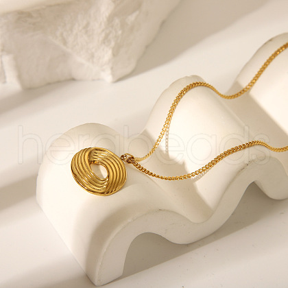 Eye Stainless Steel Pendant Necklaces for Women JD1980-2-1