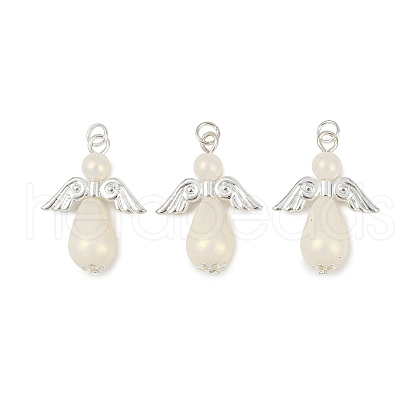 ABS Plastic Imitation Pearl Pendants PALLOY-JF04010-1