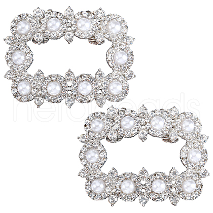 Gorgecraft Alloy Rhinestone Shoe Decoration FIND-GF0006-01B-P-1